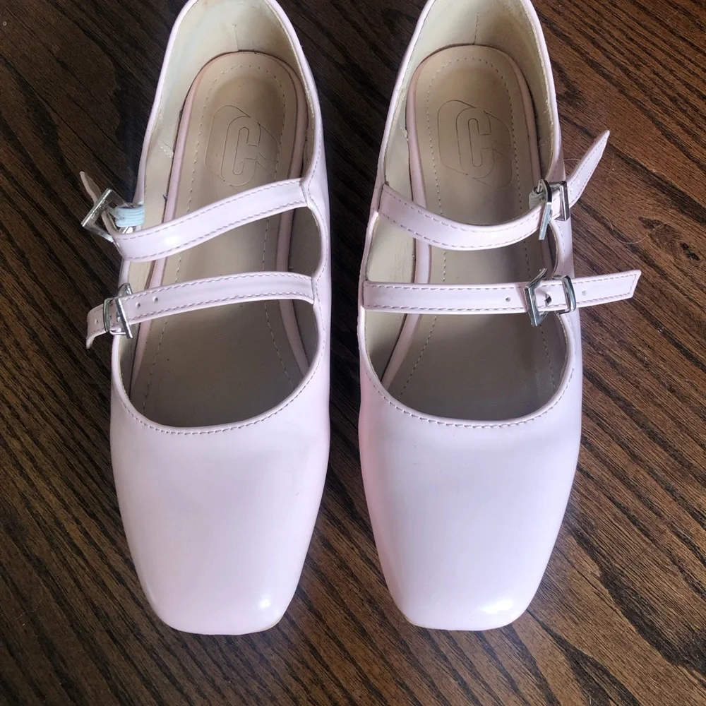 Pink Mary Jane Flats - Picture 3 of 4